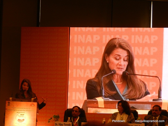 Bill Gates and Melinda Gates at INAP launch