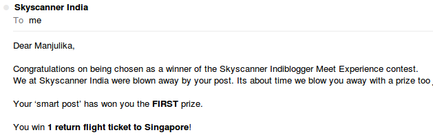 Blogging took me to Skyscanner's Office, Singapore