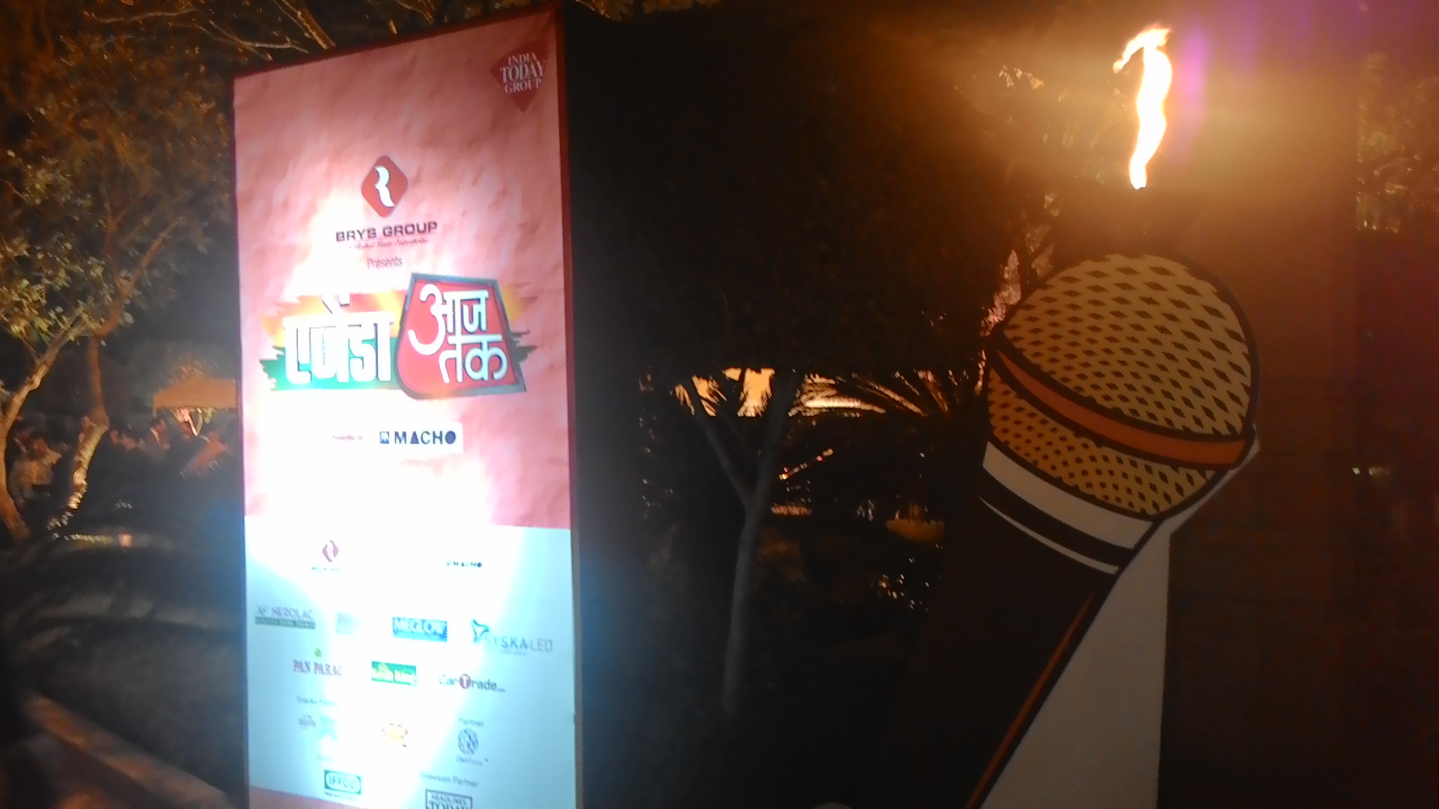 And it happened at Day 1 Agenda Aajtak 2014