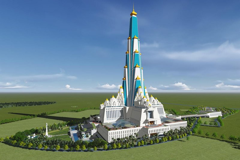 A Visit To The Construction Site of Vrindavan Chandrodaya Mandir