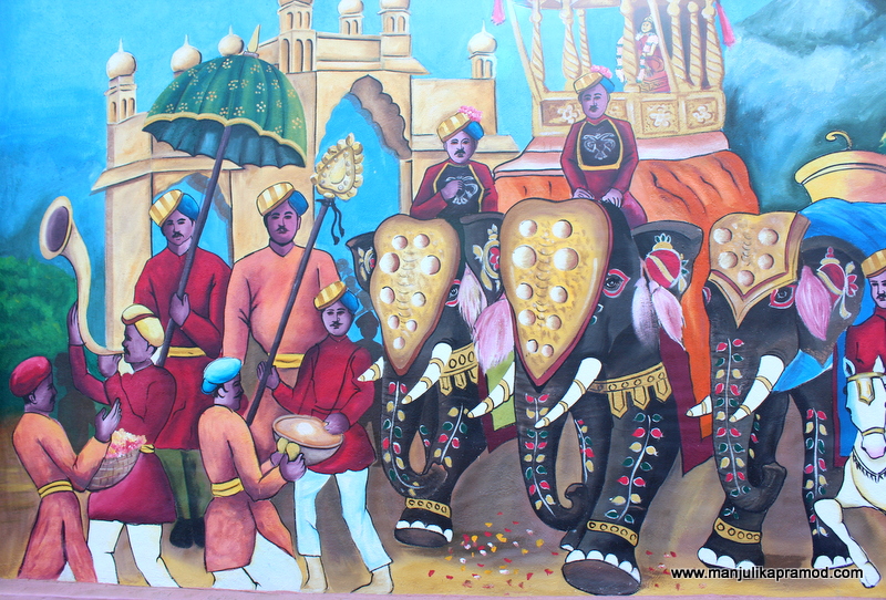 Travel & Art Series : The Mysore Wall Art – Mysuru Dussehra
